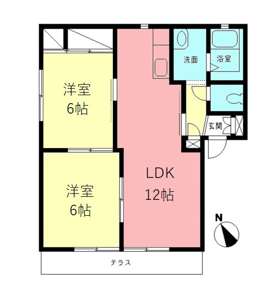 コンフォールAの間取り