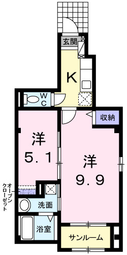 ソレイユ玉津の間取り|※間取りが現況と異なる場合は現況を優先します※