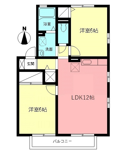 メゾン麗山Ａの間取り
