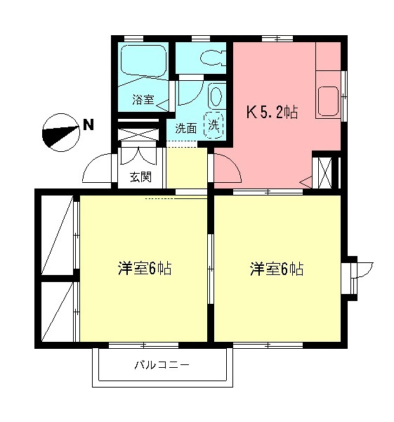 ファームスクエア一番館の間取り
