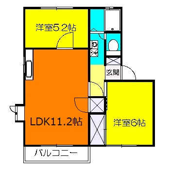 メゾンドエルBの間取り