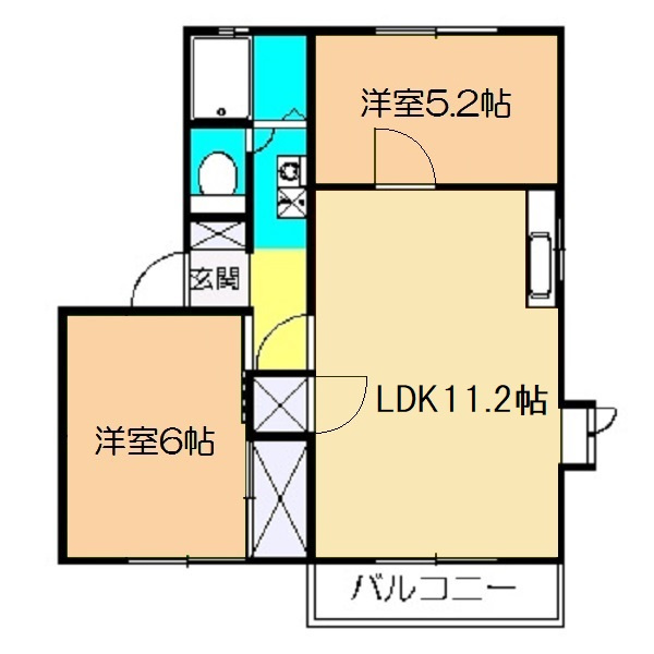 メゾンドエルBの間取り