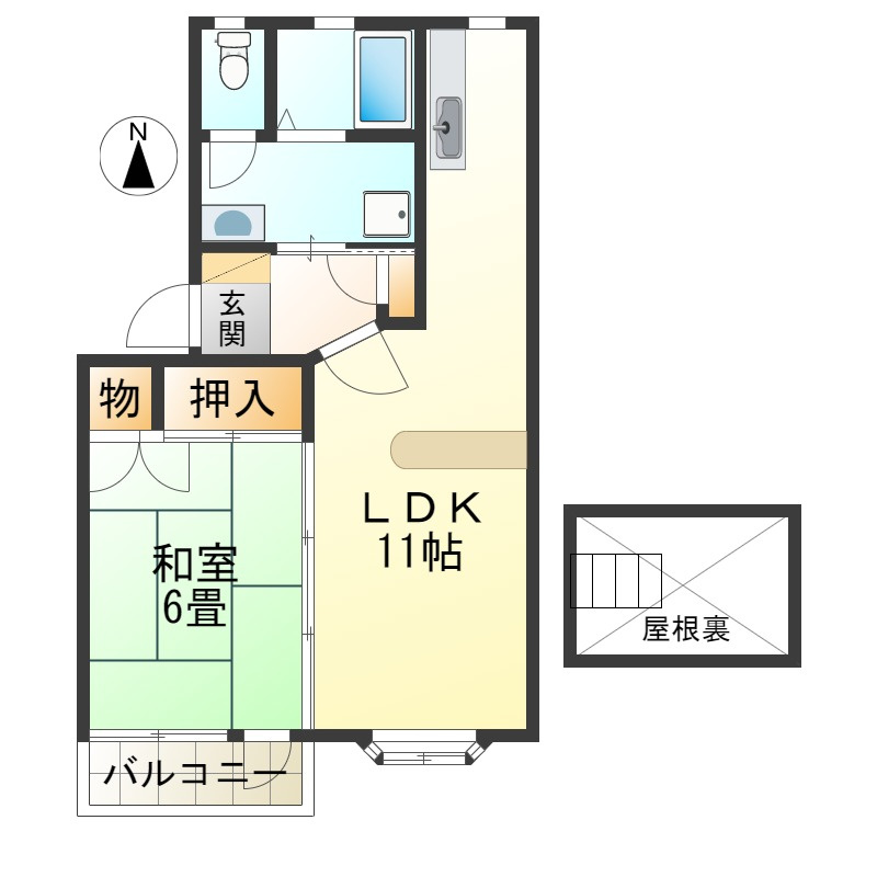 ハイツマロニエ2番館の間取り