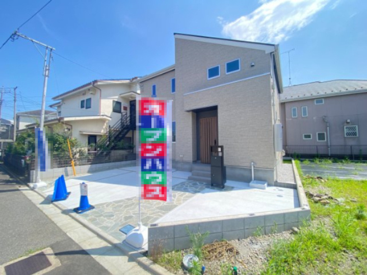 祝　成約済み　八王子市　中野町　新築戸建ての外観|～仲介手数料無料☆八王子ひなた不動産～八王子市中野町　新築戸建て
