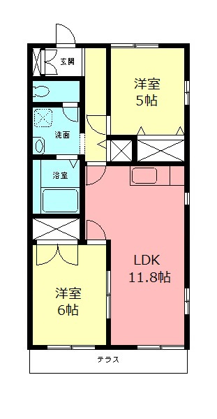 レジデンス・ボヌールの間取り