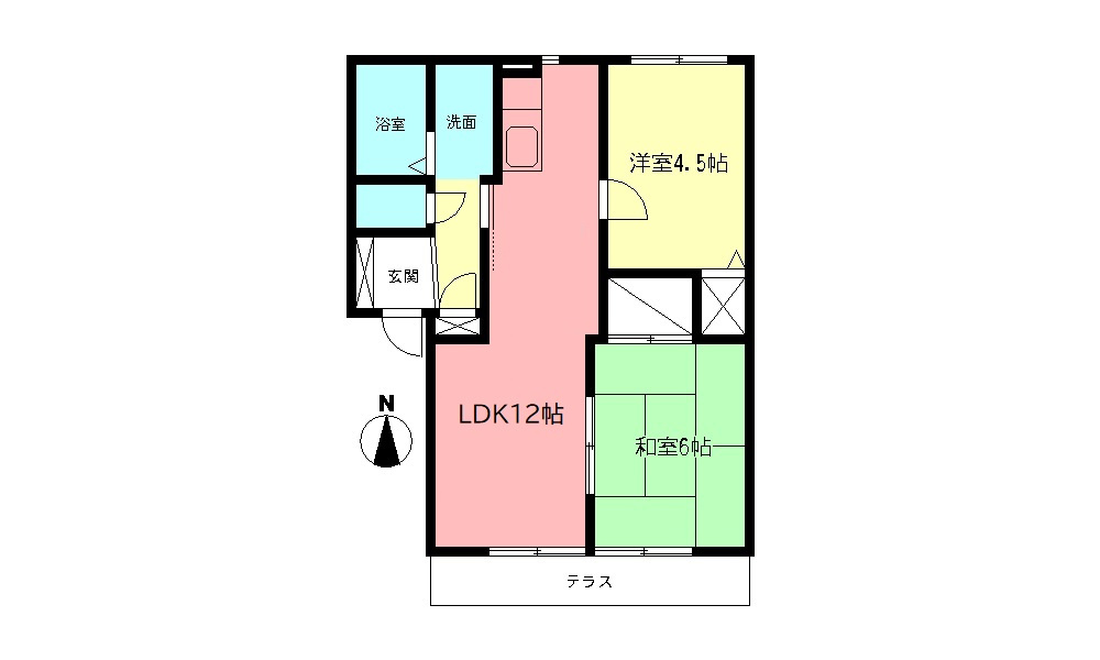 ボナールHAYASHIの間取り