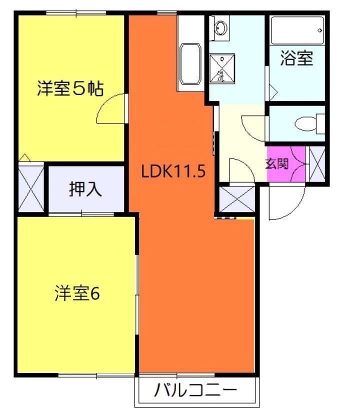 ボナールHAYASHIの間取り