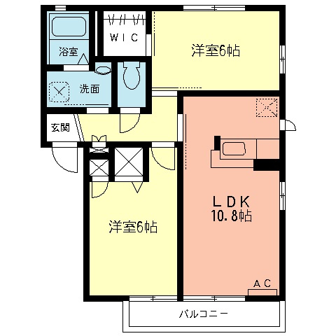 アトリオⅡの間取り