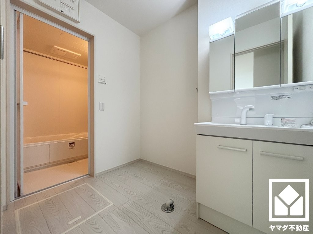 京田辺市河原神谷　1期　3号地の独立洗面台