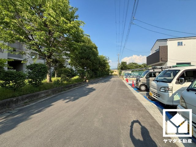 京田辺市河原神谷　1期　5号地の前面道路含む現地写真