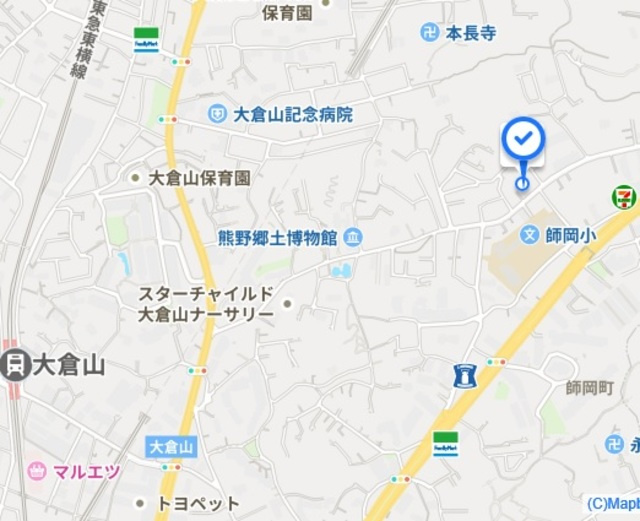 フィオレンテ大倉山の地図