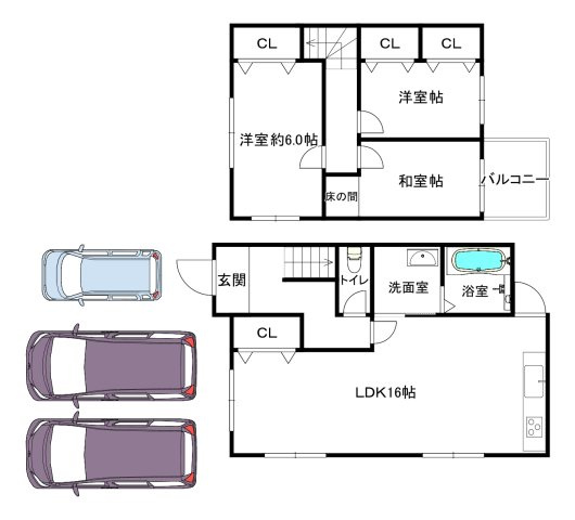 西区玉津町出合の間取り