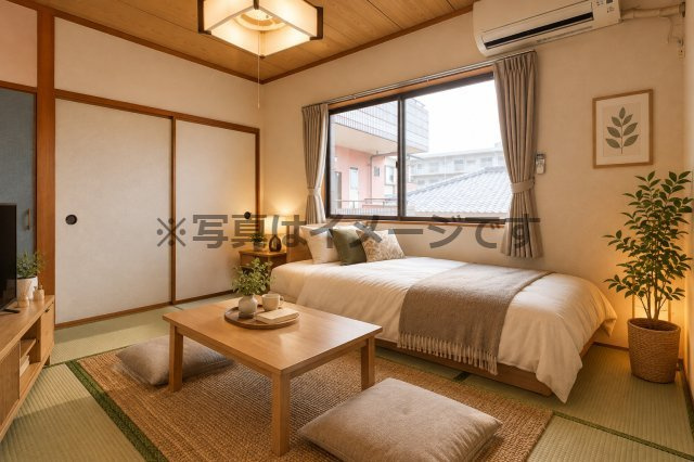 都城市一万城町の賃貸マンションの居間・リビング|使いやすい居間です