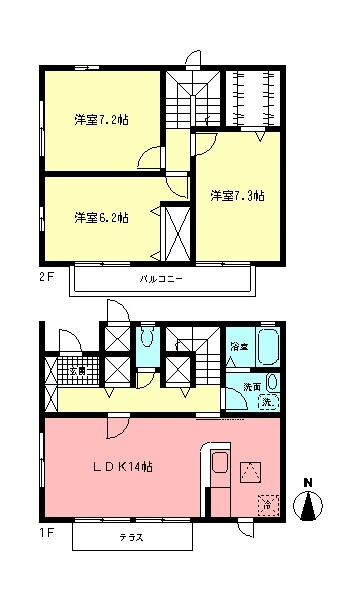 アイコートBの間取り