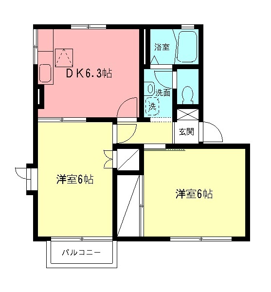 シュロス新横浜Aの間取り