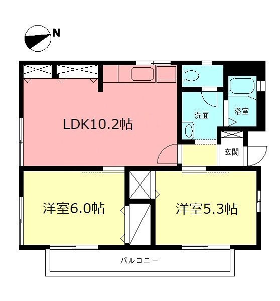 エスポワールＡの間取り
