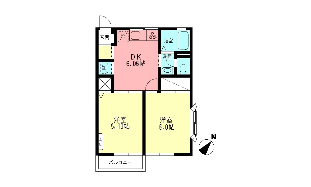 サニーハイツUの間取り