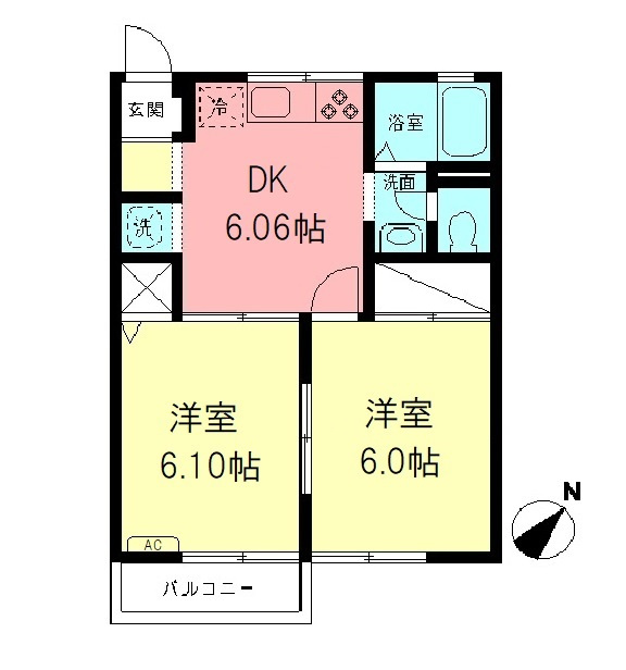 サニーハイツUの間取り