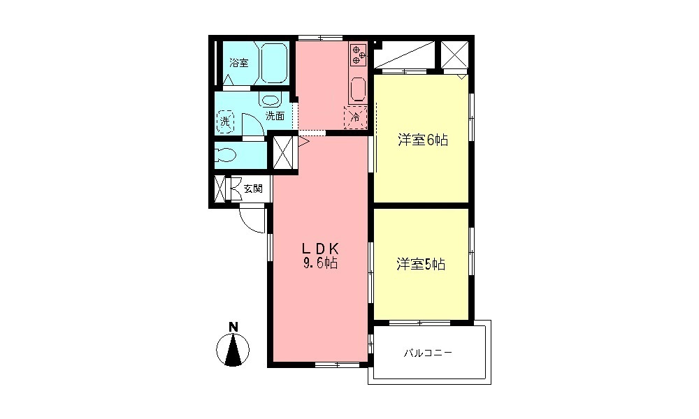 ディアコートＡの間取り