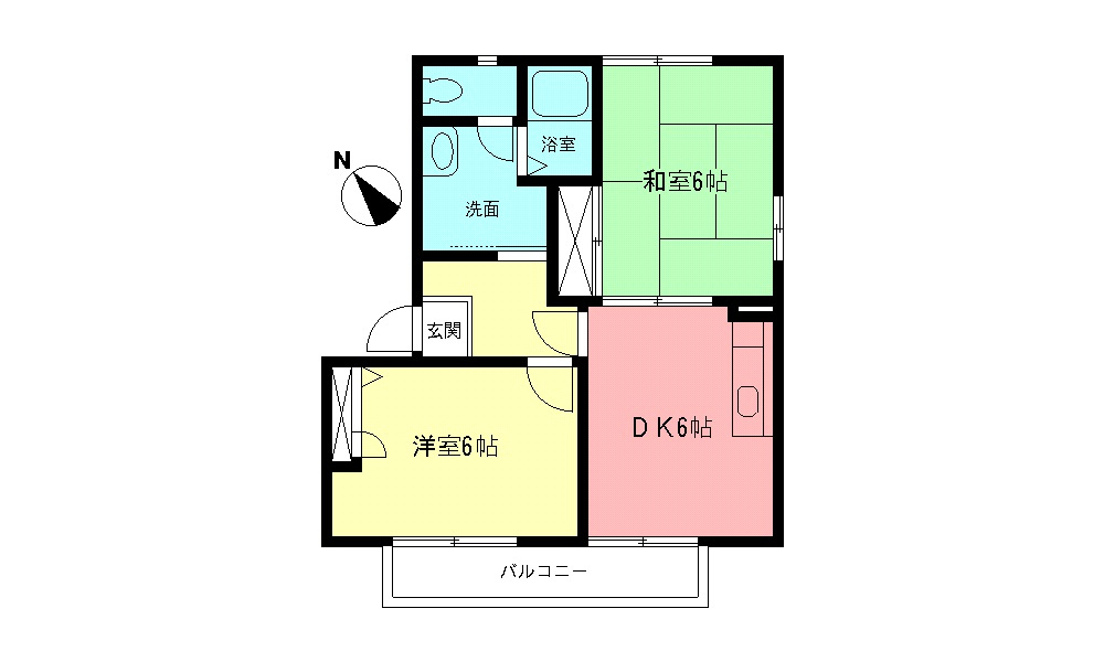 コーポラス前田Ⅱの間取り