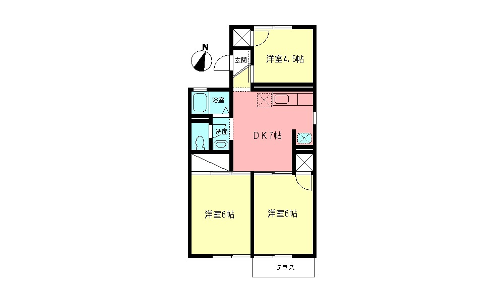 サンライズシブヤの間取り