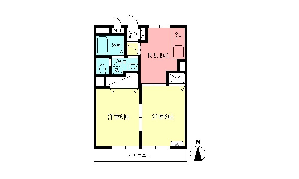 ドルフ小机の間取り