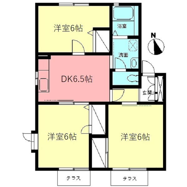 ブリーズ湘南Bの間取り
