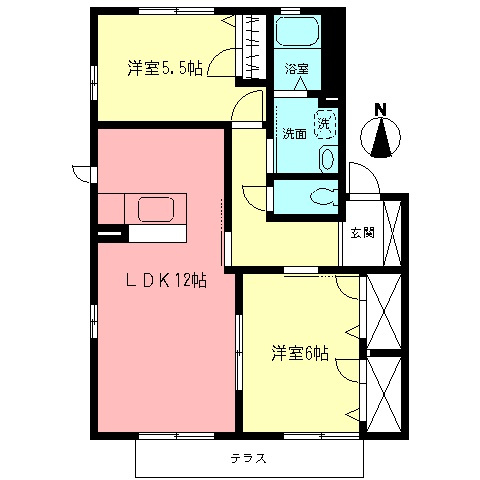 アスコットガーデンⅢの間取り