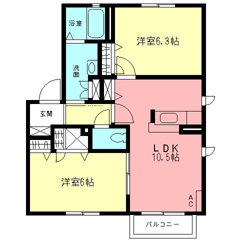 ボナール向原の間取り