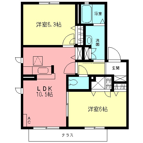 ボナール向原の間取り