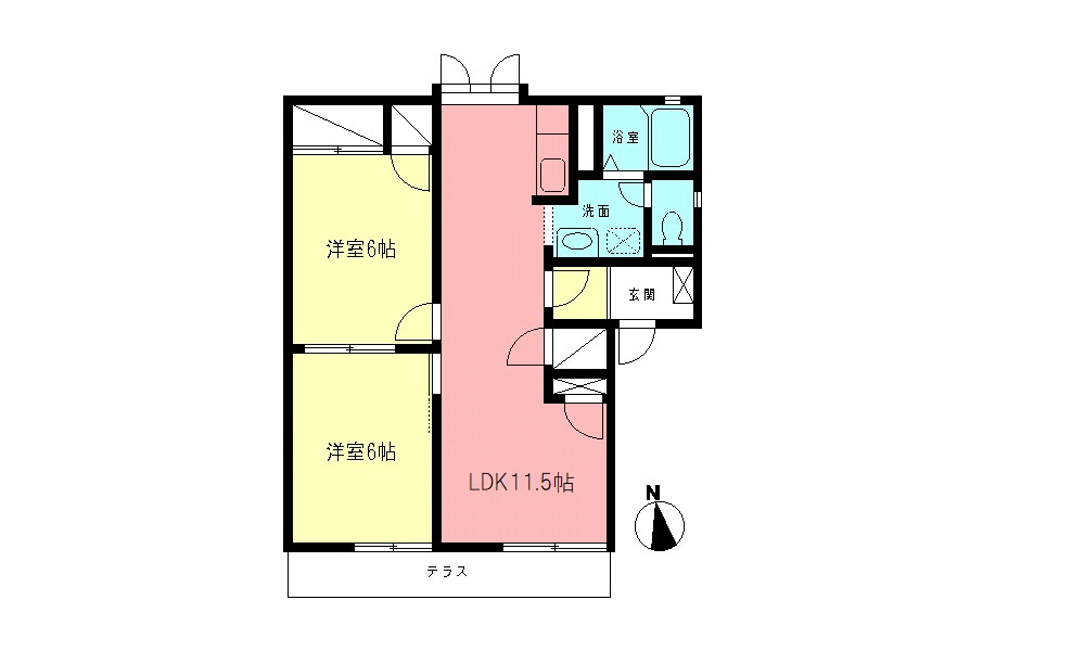 シティーハイムの間取り