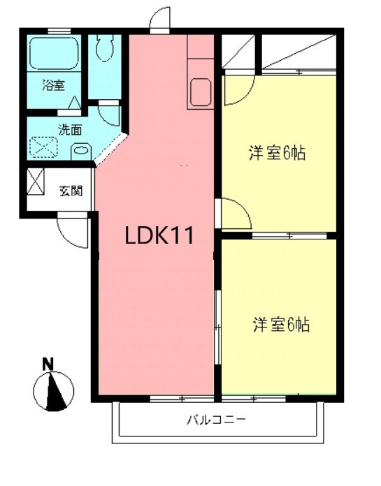 シティーハイムの間取り