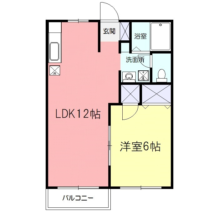 グリーンコーポ花の里Ⅱの間取り