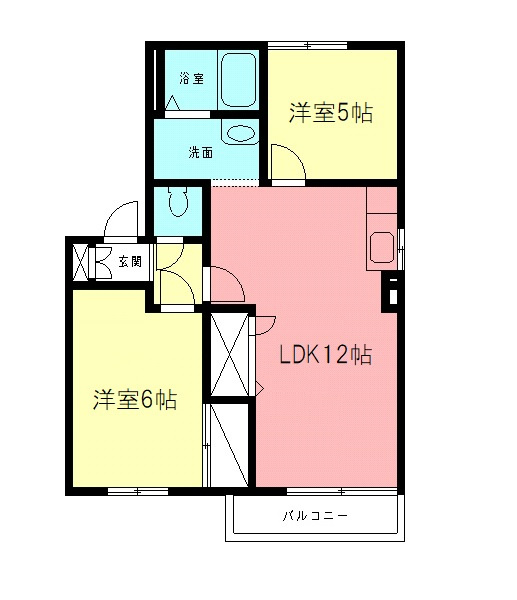 ハイツイノウエB棟の間取り