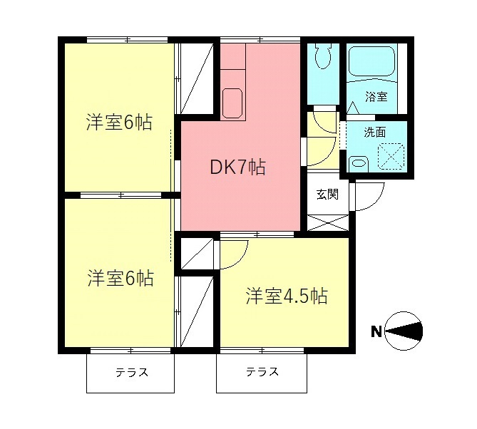 メゾン小町Bの間取り