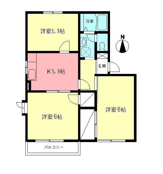 ドミール・サトウAの間取り