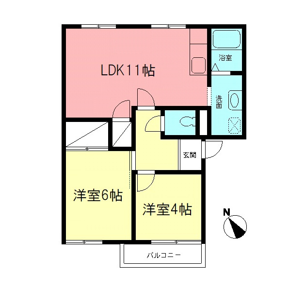 一ツ橋ハイツの間取り
