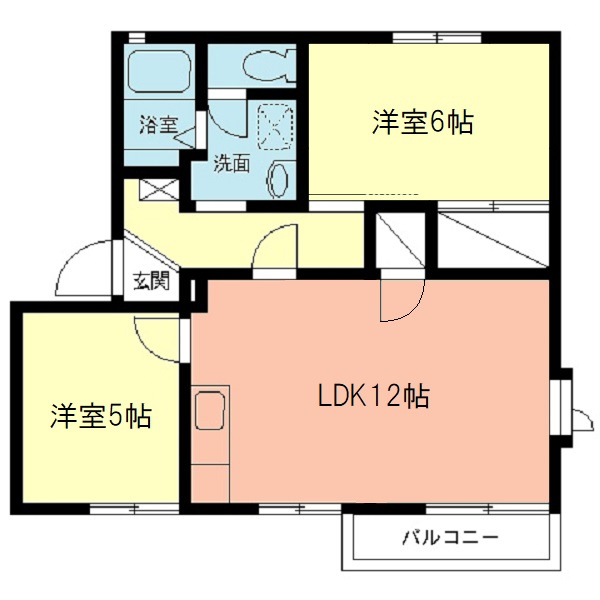 ハイツシンフォニーⅡの間取り