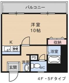 アンシャンテ武庫之荘の間取り