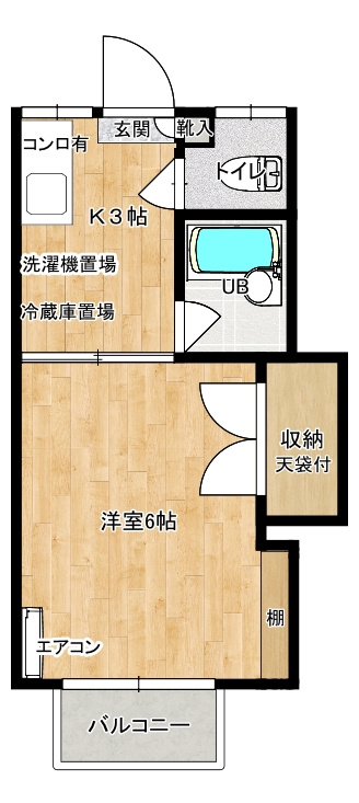 家具の配置等がしやすく使い勝手が良い間取りです。