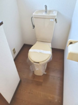 明るく換気が出来る清潔なトイレです。清潔です。