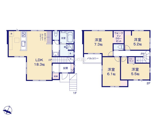 【間取り】 | 新築戸建／ふじみ野市富士見台（全1棟）