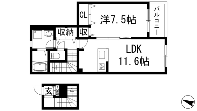 【間取り】 | レジデンス荒牧