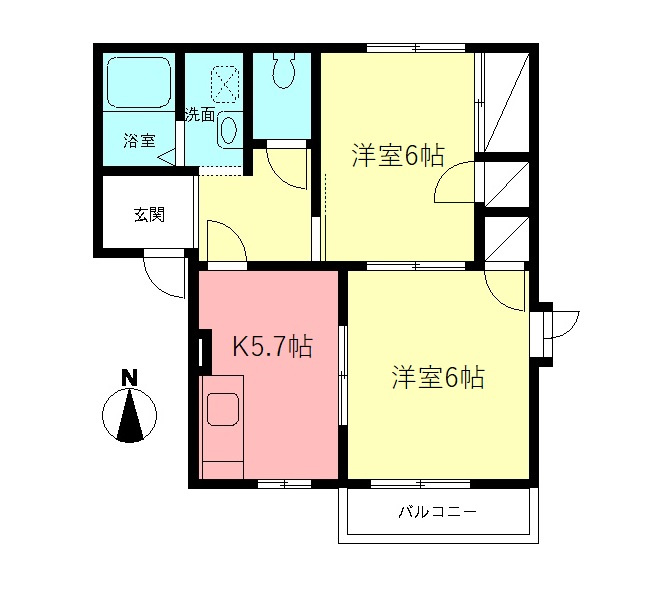 ブルーパレス深石の間取り