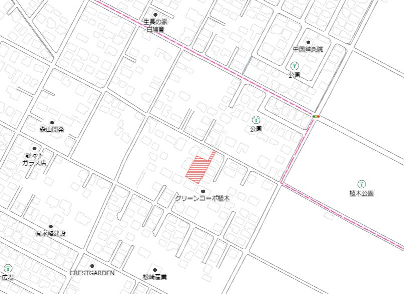 北諸県郡三股町大字宮村の売地の土地図