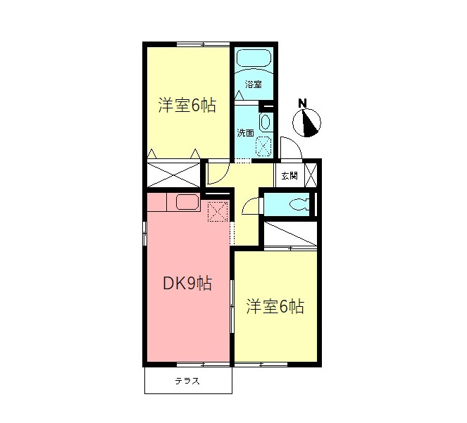 サンモールAの間取り