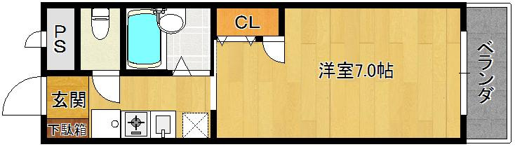 シャトレー御殿山の間取り