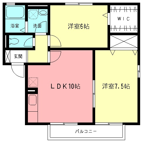 メゾンソレーユBの間取り