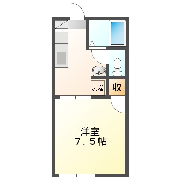 フレグランス野崎　Ｂの間取り