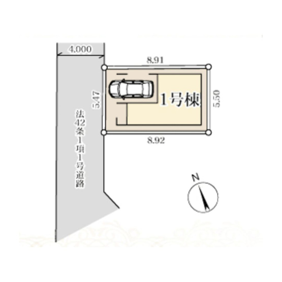 【区画図】 | 世田谷区若林５丁目　新築戸建 | 区画図